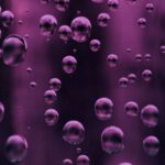 Zero Gravity - purple bubbles on liquid
